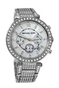  Shop Authentic Michael Kors Parker Mother of Pearl Dial Diamonds Silver Steel Strap Watch for Women - MK5572 - Luxxuri