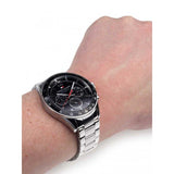  Shop Authentic Tommy Hilfiger Luke Chronograph Black Dial Silver Steel Strap Watch for Men - 1791104 - Luxxuri