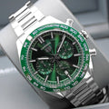  Shop Authentic Tag Heuer Carrera Chronograph 44mm Green Dial Silver Steel Strap Watch for Men - CBN2A1N.BA0643 - Luxxuri