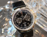  Shop Authentic Breitling Premier B01 Chronograph 42 Black Dial Black Leather Strap Watch for Men - AB0145221B1P1 - Luxxuri