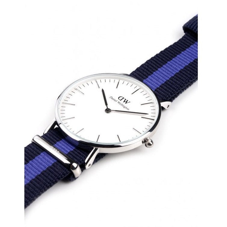  Shop Authentic Daniel Wellington Classic Swansea White Dial Two Tone NATO Strap Watch For Women - DW00100048 - Luxxuri