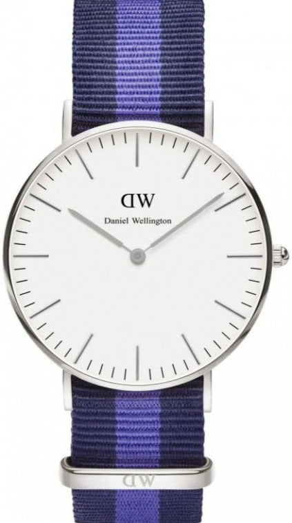  Shop Authentic Daniel Wellington Classic Swansea White Dial Two Tone NATO Strap Watch For Women - DW00100048 - Luxxuri