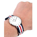  Shop Authentic Daniel Wellington Classic Canterbury White Dial Two Tone Nylon Strap Watch For Men - DW00100016 - Luxxuri