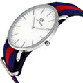  Shop Authentic Daniel Wellington Classic Oxford White Dial Two Tone Nylon Strap Watch For Men - DW00100015 - Luxxuri