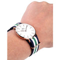  Shop Authentic Daniel Wellington Classic Nottingham White Dial Two Tone NATO Strap Watch For Men - 0108DW - Luxxuri