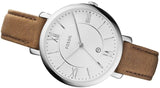  Shop Authentic Fossil Jacqueline White Dial Brown Leather Strap Watch for Women - ES3708 - Luxxuri