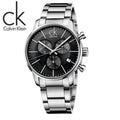  Shop Authentic Calvin Klein Post Minimal Chronograph Black Dial Silver Steel Strap Watch for Men - K7627161 - Luxxuri