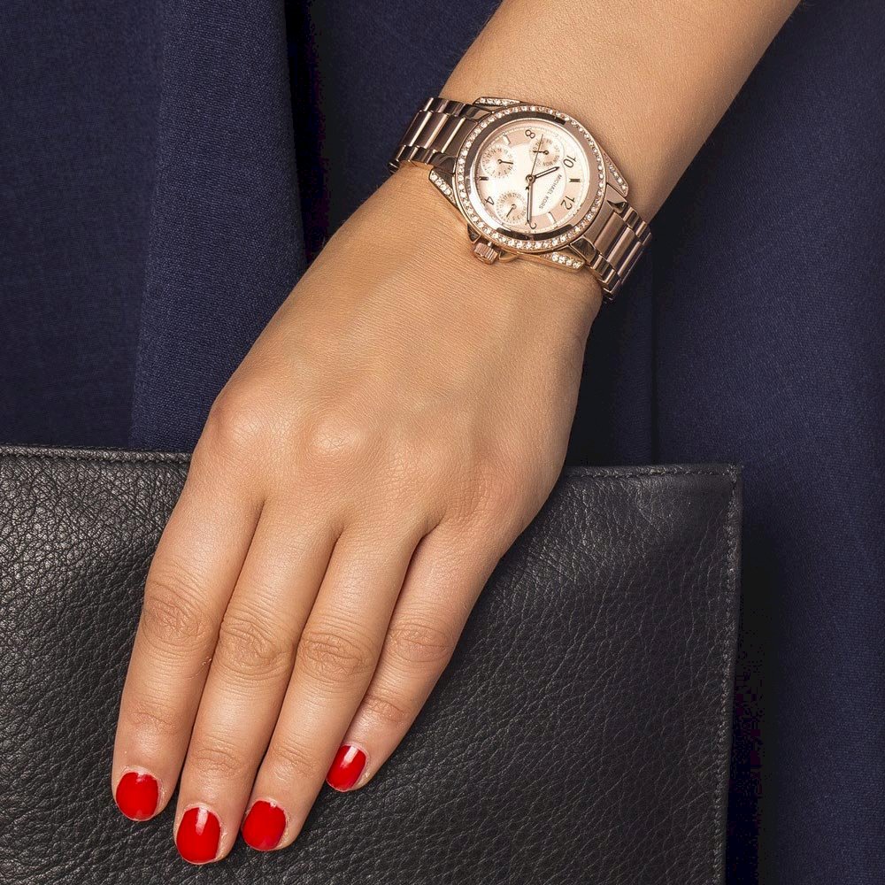  Shop Authentic Michael Kors Blair Rose Gold Dial Rose Gold Steel Strap Watch for Women - MK5613 - Luxxuri