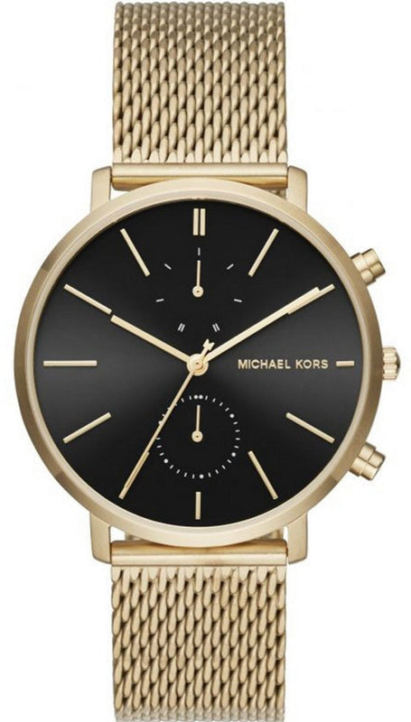 Shop Authentic Michael Kors Jaryn Black Dial Gold Steel Strap Watch for Men - MK8503 - Luxxuri