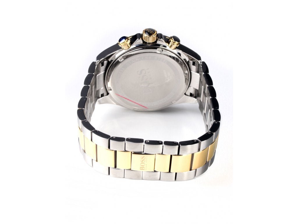  Shop Authentic Hugo Boss Ikon Chronograph Silver Dial Two Tone Steel Strap Watch for Men - 1512960 - Luxxuri