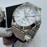  Shop Authentic Breitling Chronomat GMT 40 White Dial Silver Steel Strap Watch for Men - A32398101A1A1 - Luxxuri