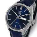  Shop Authentic Tag Heuer Carrera Day Date Blue Dial Blue Leather Strap Watch for Men - WBN2012.FC6502 - Luxxuri