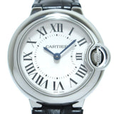 Shop Authentic Cartier Ballon Bleu Silver Dial Black Leather Strap Watch for Women - W69018Z4 - Luxxuri