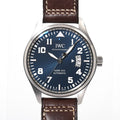  Shop Authentic IWC Pilots Watch Mark XVII Edition Le Petit Prince Blue Dial Brown Leather Strap Watch for Men - IW326506 - Luxxuri