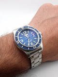  Shop Authentic Breitling Superocean Automatic 42mm Blue Dial Silver Steel Strap Watch for Men - A17366D81C1A1 - Luxxuri