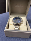  Shop Authentic Calvin Klein City Chronograph Blue Dial Silver Steel Strap Watch for Men - K2G2714N - Luxxuri