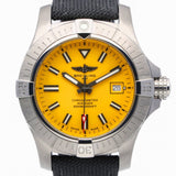  Shop Authentic Breitling Avenger Automatic 45 Seawolf Yellow Dial Black Nylon Strap Watch for Men - A17319101I1X1 - Luxxuri