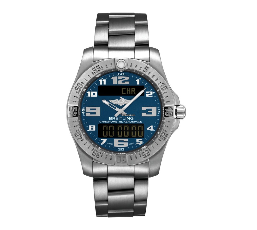  Shop Authentic Breitling Aerospace Evo Blue Dial Silver Steel Strap Watch for Men - E79363101C1E1 - Luxxuri