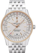  Shop Authentic Breitling Navitimer Automatic 41mm White Dial Silver Stainless Steel Mens Watch - U17326211G1A1 - Luxxuri