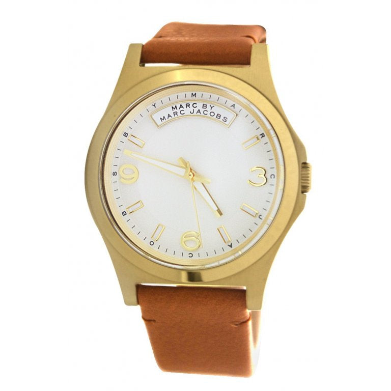  Shop Authentic Marc Jacobs Baby Dave White Dial Brown Leather Strap Watch for Women - MBM1261 - Luxxuri