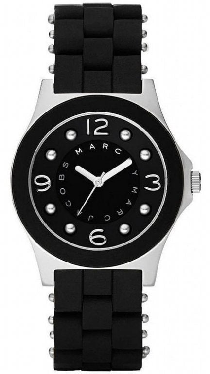  Shop Authentic Marc Jacobs Pelly Black Dial Black Silicone Strap Watch for Women - MBM2541 - Luxxuri