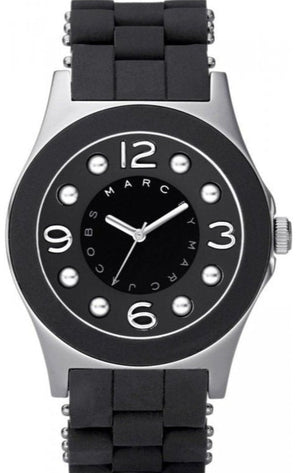  Shop Authentic Marc Jacobs Pelly Black Dial Black Silicone Strap Watch for Women - MBM2544 - Luxxuri