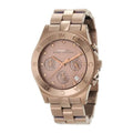  Shop Authentic Marc Jacobs Blade Chronograph Brown Dial Brown Steel Strap Watch for Women - MBM3121 - Luxxuri