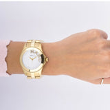  Shop Authentic Marc Jacobs Rivera White Dial Gold Steel Strap Watch for Women - MBM3134 - Luxxuri