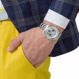  Shop Authentic Marc Jacobs Marc Chronograph Silver Dial Silver Steel Strap Watch for Men - MBM3155 - Luxxuri