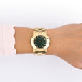  Shop Authentic Marc Jacobs Amy Green Dial Gold Steel Strap Watch for Women - MBM8609 - Luxxuri