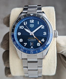  Shop Authentic Tag Heuer Autavia Cosc GMT Automatic Blue Dial Silver Steel Strap Watch for Men - WBE511A.BA0650 - Luxxuri