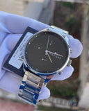  Shop Authentic Tommy Hilfiger Daniel Black Dial Black Steel Strap Watch for Men - 1710414 - Luxxuri