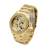  Shop Authentic Guess G Twist Diamonds Gold Dial Gold Steel Strap Watch For Women - W1201L2 - Luxxuri