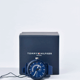  Shop Authentic Tommy Hilfiger Denim Quartz Blue Dial Blue Rubber Strap Watch for Men - 1791482 - Luxxuri