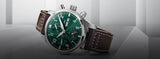  Shop Authentic IWC Pilot's Watch Chronograph Edition Racing Green 43mm Green Dial Brown Leather Strap Watch for Men - IW377726 - Luxxuri