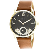  Shop Authentic Fossil The Commuter Twist Black Dial Brown Leather Strap Watch for Men -  ME1166 - Luxxuri