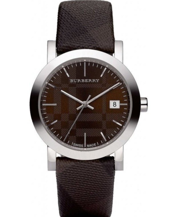  Shop Authentic Burberry Smoked Brown Dial Brown Leather Strap Watch for Women - BU1775 - Luxxuri