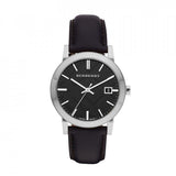  Shop Authentic Burberry The City Black Dial Black Leather Strap Watch for Men - BU9009 - Luxxuri