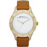  Shop Authentic Marc Jacobs Blade White Dial Brown Leather Strap Watch for Women - MBM1218 - Luxxuri