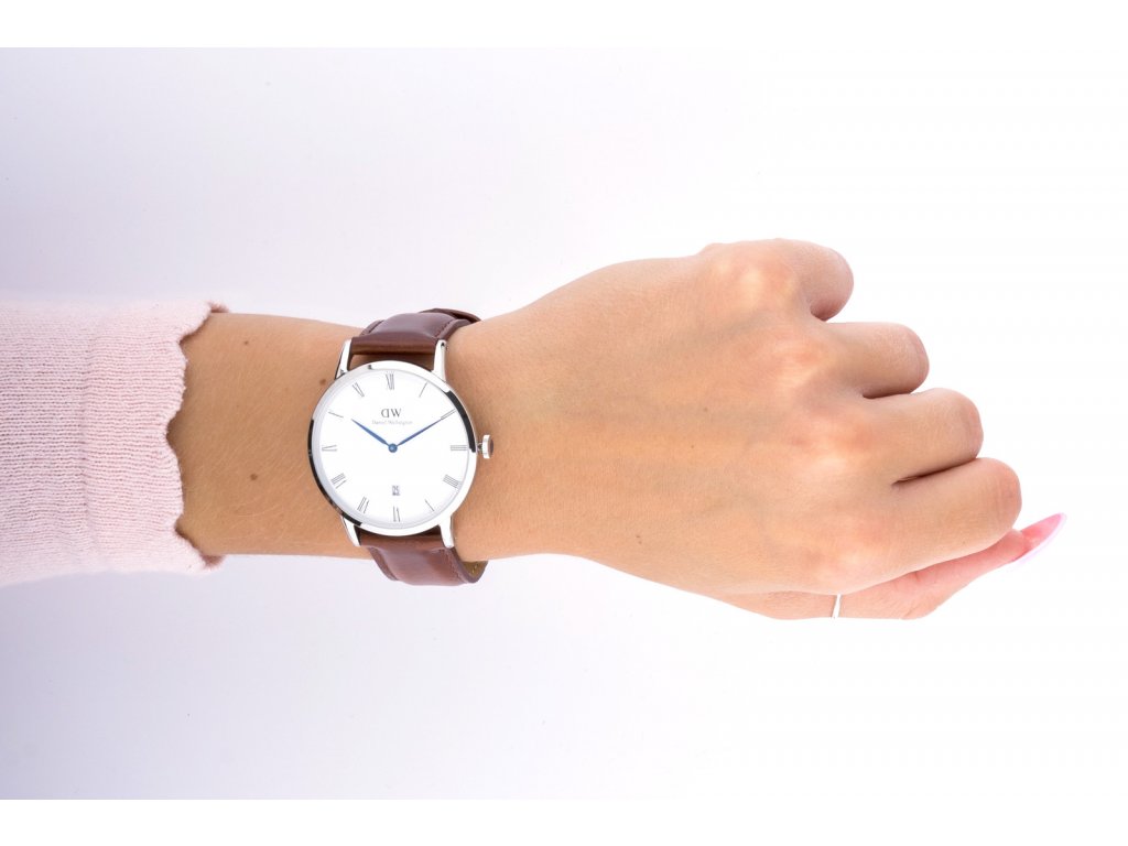  Shop Authentic Daniel Wellington Dapper St Mawes White Dial Brown Leather Strap Watch For Men - DW00100087 - Luxxuri