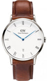  Shop Authentic Daniel Wellington Dapper St Mawes White Dial Brown Leather Strap Watch For Men - DW00100087 - Luxxuri