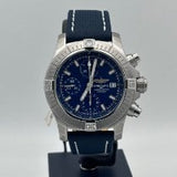  Shop Authentic Breitling Avenger Chronograph 43 Blue Dial Blue Nylon Strap Watch for Men - A13385101C1X1 - Luxxuri