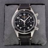  Shop Authentic Tag Heuer Autavia Chronometer Flyback Automatic Chronograph Black Dial Black Leather Strap Watch for Men - CBE511A.FC8279 - Luxxuri