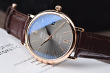  Shop Authentic IWC Portofino Automatic Grey Dial Brown Leather Strap Watch for Men - IW356511 - Luxxuri