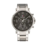  Shop Authentic Tommy Hilfiger Chronograph Grey Dial Silver Steel Strap Watch for Men - 1710382 - Luxxuri
