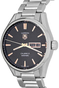  Shop Authentic Tag Heuer Carrera Day Date Black Dial Silver Steel Strap Watch for Men - WBN2013.BA0640 - Luxxuri