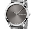  Shop Authentic Calvin Klein Minimal Grey Dial Silver Mesh Bracelet Watch for Women - K3M221Y3 - Luxxuri