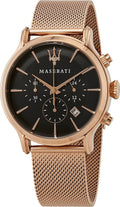  Shop Authentic Maserati Epoca Black Dial Gold Mesh Bracelet Watch For Men - R8873618005 - Luxxuri