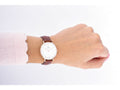 Shop Authentic Daniel Wellington Petite St Mawes White Dial Brown Leather Strap Watch For Women - DW00100175 - Luxxuri