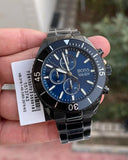  Shop Authentic Hugo Boss Ocean Edition Navy Blue Dial Black Steel Strap Watch for Men - 1513743 - Luxxuri